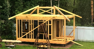 Сарай из бруса 100х100 в Ставрополе - строительство под ключ | Строй-Ств от 41257 руб.